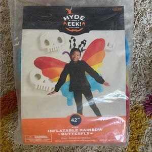 Kids Inflatable Rainbow Butterfly Costume